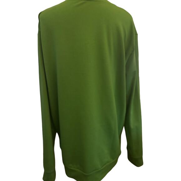 Merry & Bright Green Sweatshirt, Size 2XL, NWOT - Picture 3 of 3